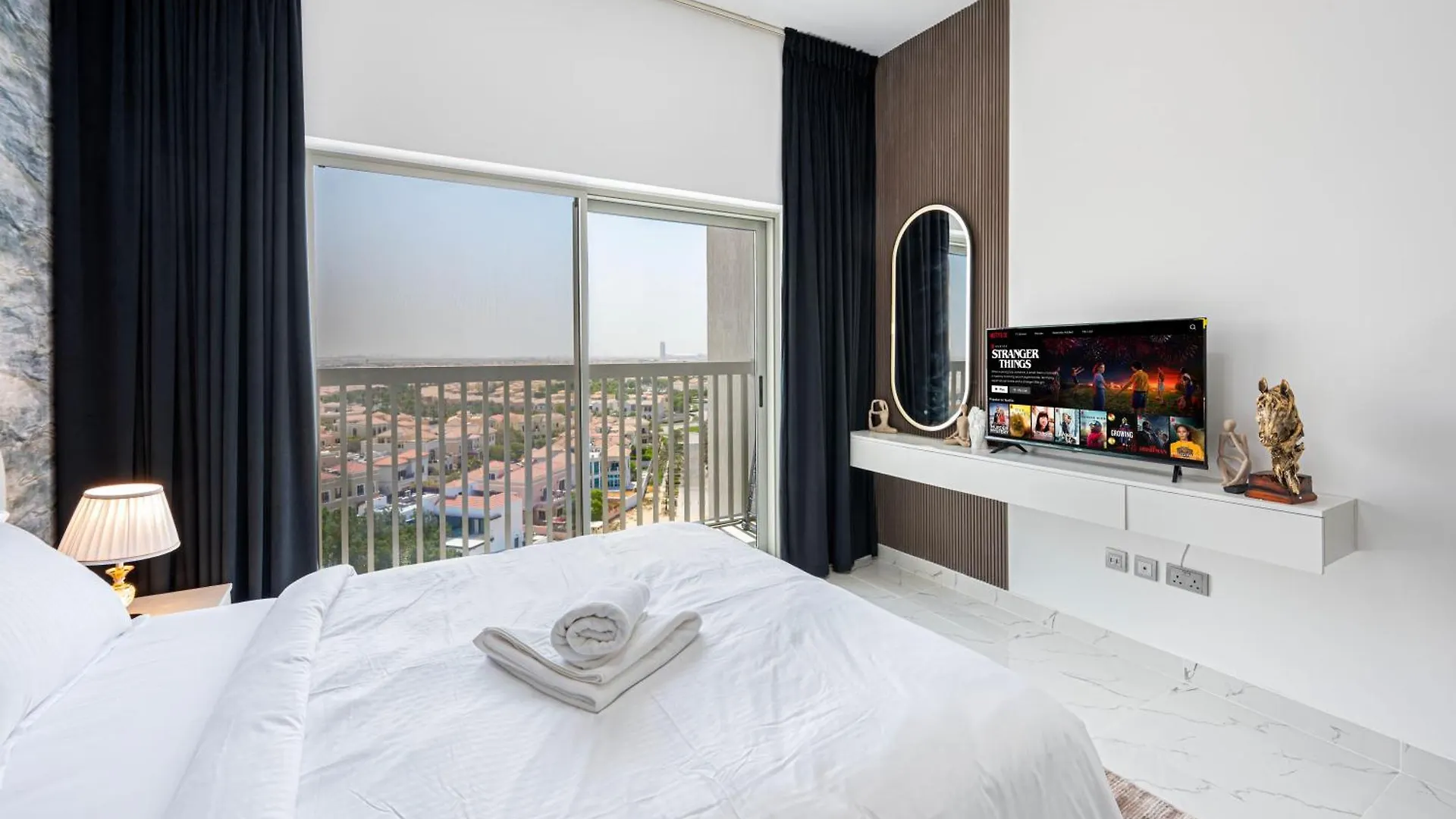 Apartamento Trendy Studio Getaway In Dubailand'S Best Distric Emiratos Árabes Unidos